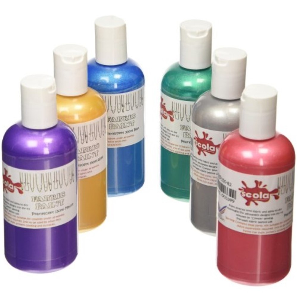 Buy Fabric Paint pearlescent Colors 150ml Scola